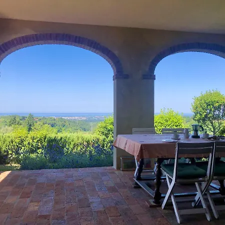 Podere Morena With Sea View, Private Terrace By Toscanatour Greg